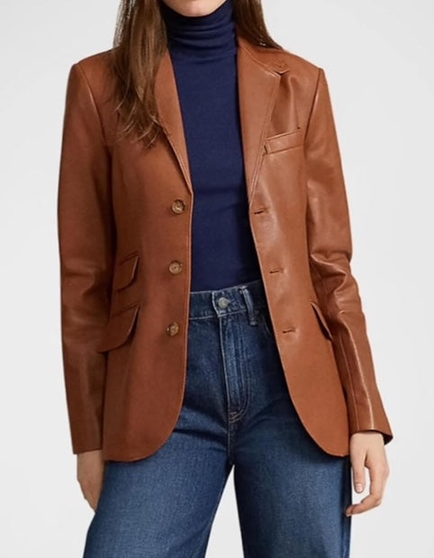Lambkin Leather Blazer