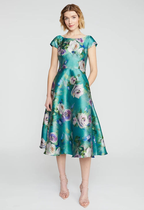 Floral Tea Length Dress