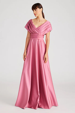 V-neck Brocaded Gowns