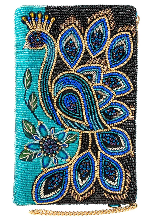 Embellished Peacock Handbag