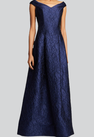 Floral Navy Gown